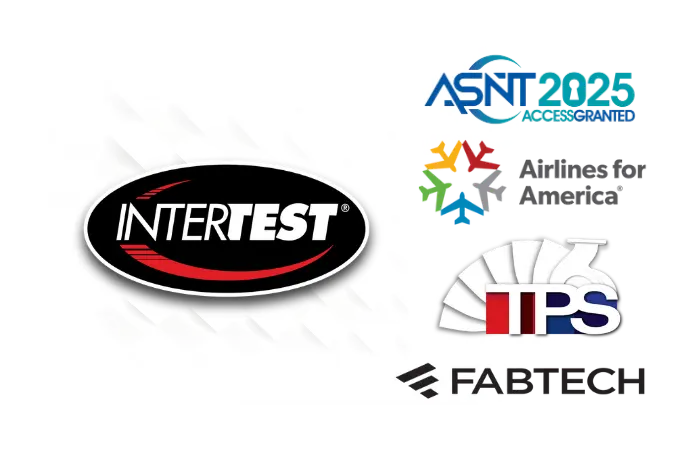 Intertest logo with trade show logos