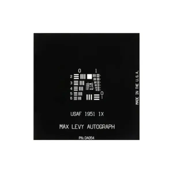 1951 USAF Resolution Fluorescent Target 2" x 2" (Neg.) - InterTest, Inc.