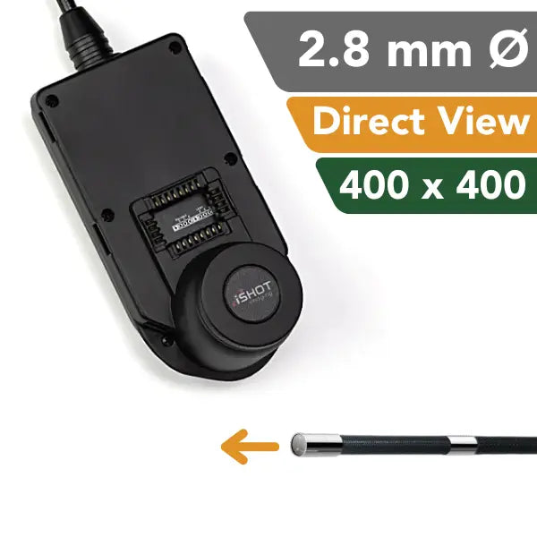 iShot Imaging Model E 2.8mm Direct View 400 pixel Non- articulating Video Borescope Probe - InterTest