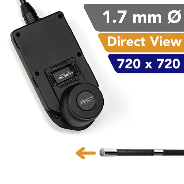 iShot Imaging Model E 1.7 mm Direct View Detachable borescope Probe - InterTest