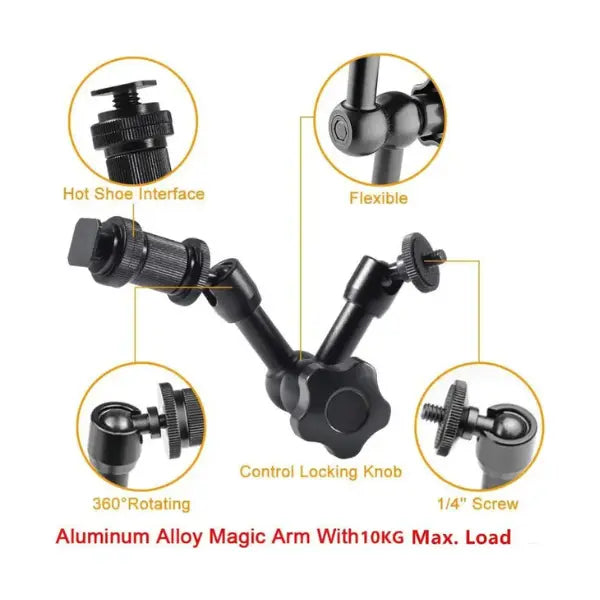 7-inch Articulating Arm Mount for Cavitar Welding Camera - InterTest, Inc.