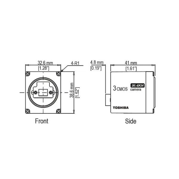 Canon IK-4KH 4K 3-CMOS Camera Head Diagram- InterTest
