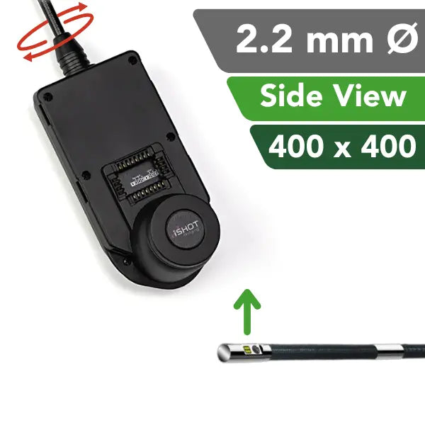 iShot® Model E Rotating Video Borescope - 2.2 mm Side View | InterTest