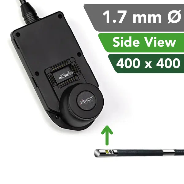 iShot Imaging Model E 1.7 mm Side View 400 x 400 pixel resolution borescope probe- InterTest