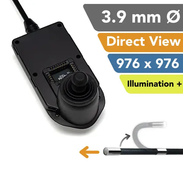 iShot Imaging Model E 3.9 mm Direct View Fiber Illumination Borescope Probe- InterTest