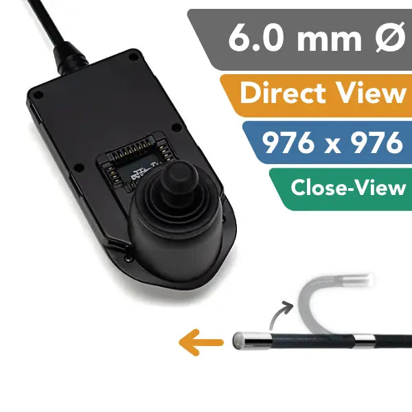 iShot Model E DIrect View 976 pixel CLose View Articulating Video Borescope - InterTest