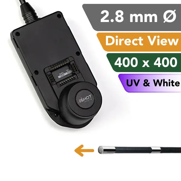 iShot Imaging Model E 2.8 mm Direct View Base Resolution Dual Illumination Non-Articulating - InterTest