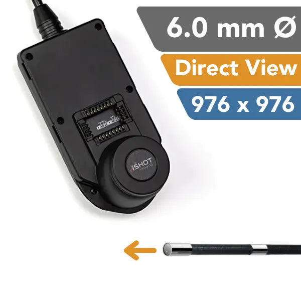 iShot Model E 6.0 mm Direct View 976 pixel Non-Articulating Video Borescope Probe - InterTest