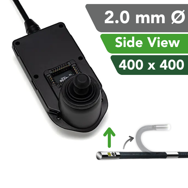 iShot Model E 2.0 mm Side View 400P Articulating Video Borescope Probe - InterTest