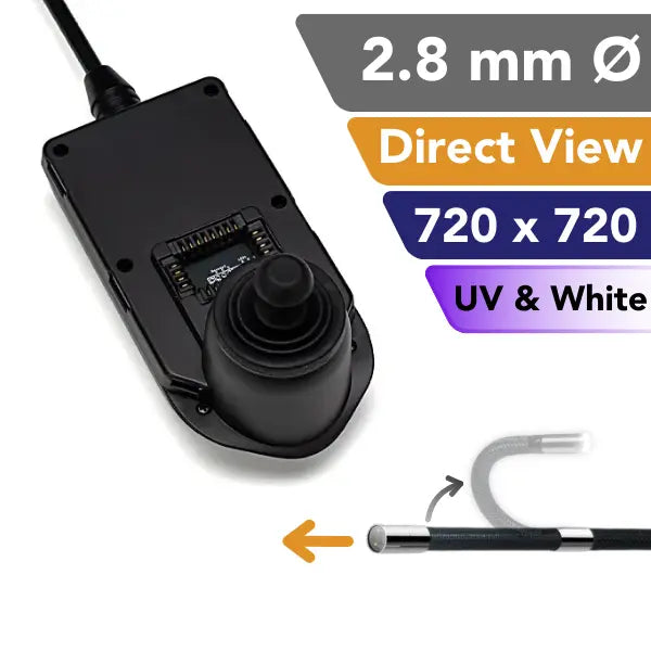 iShot Imaging 2.8 mm Direct View High Resolution UV and White Light Articulating Video Borescope | InterTest