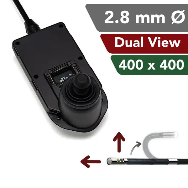 iShot Imaging Model E 2.8 mm Dual View Articulating Video borescope | Intertest