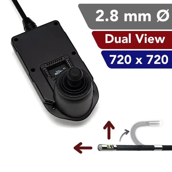 iShot Imaging 2.8 mm Dual View High Resolution Articulating Video Borescope | InterTest