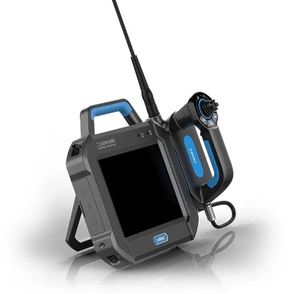 Yateks P Series Industrial Videoscope and Monitor attached angled view-InterTest