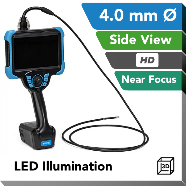Yateks Realta 3D Measurement 3.9 mm Side View High Definition Near focus Handheld Video Borescope - InterTest