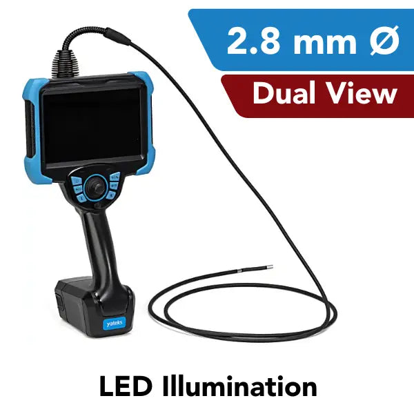 Yateks Realta 2.8 mm Dual View LED Illumination Handheld Video Borescope - InterTest