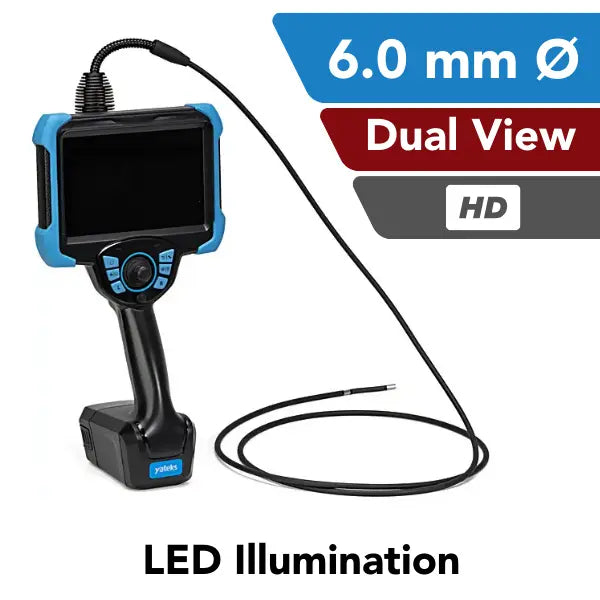 Yateks Realta 6.0 mm Dual View High Definition LED Illumination Handheld Video Borescope- InterTest