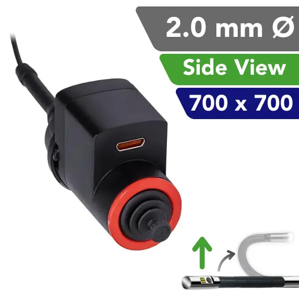 iShot Imaging Model VX 2.0 mm Side View Articulating Borescope Probe - InterTest