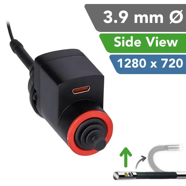 iShot Imaging Model VX 3.9 mm Side View HD Articulating Borescope Probe - InterTest