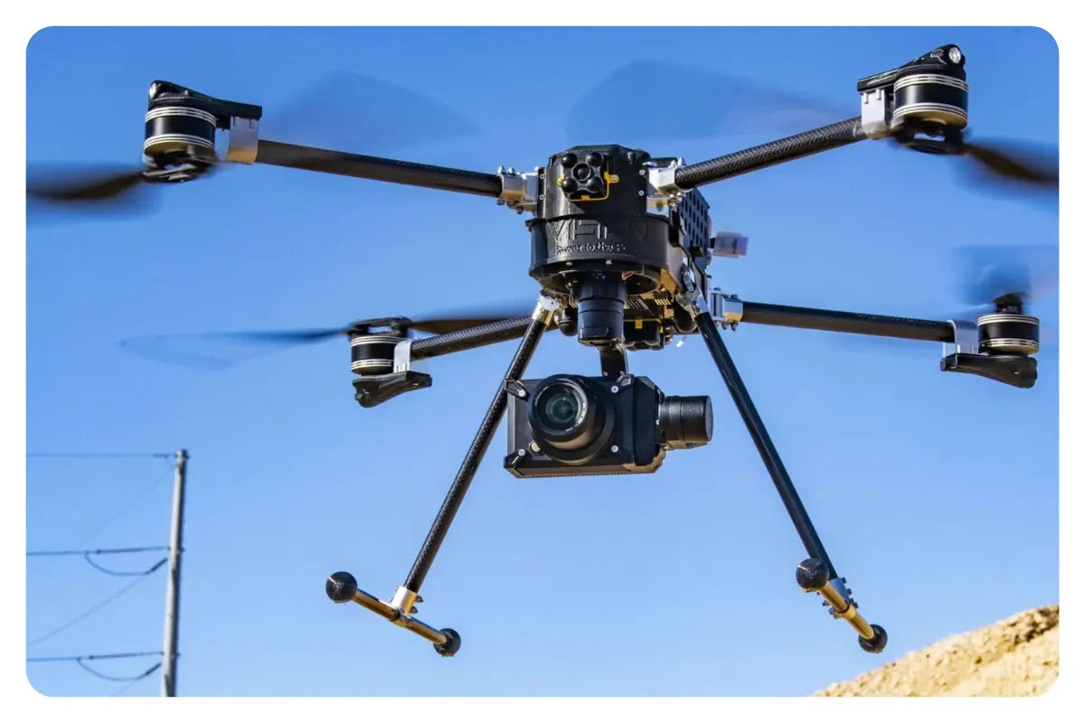 The WISPR SkyScout in flight at construction site