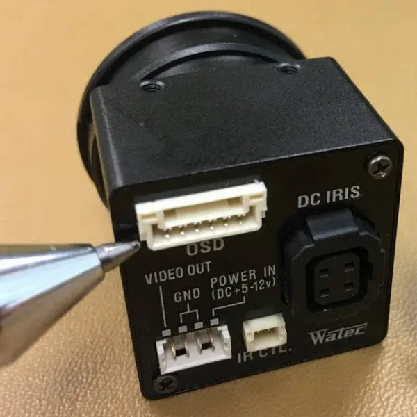 Watec WAT-1200CS Low Light Camera Back-InterTest