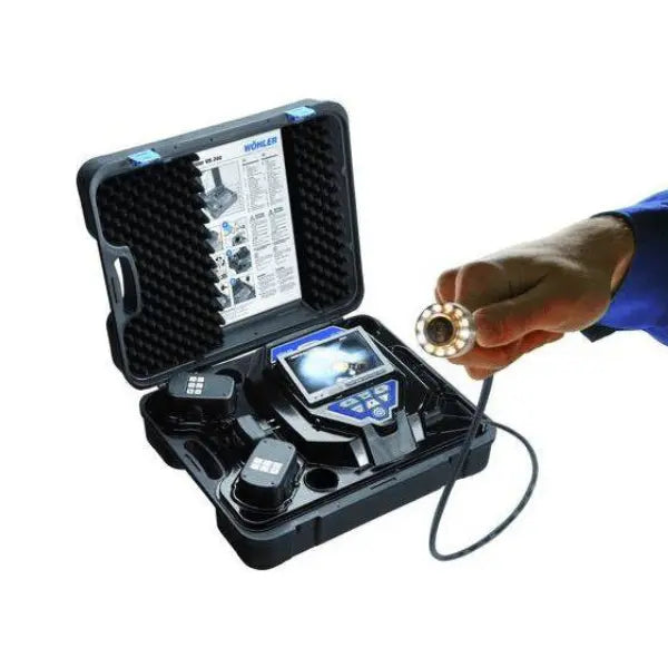 Wohler VIS 200 Battery Driven Pipe Inspection Camera w/ Built-in Transmitter 100 feet - 6261 - InterTest, Inc.