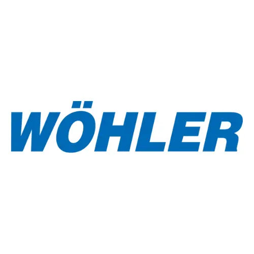 Blue 'Wöhler' logo on a white background