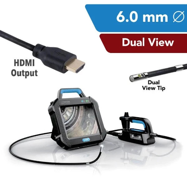 Yateks P Series Dual-View Industrial Videoscope 6 mm OD Dual View Middle Focus - InterTest, Inc.