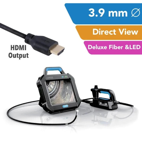 Yateks P Series Deluxe Industrial Videoscope 3.9 mm OD Direct View Middle Focus Fiber & LED - InterTest, Inc.