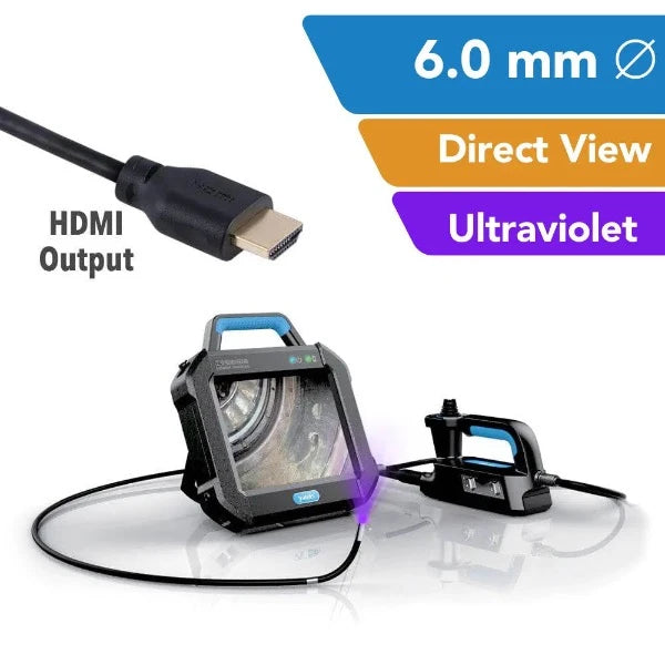 Yateks P-UV Series Industrial Videoscope 6 mm OD Direct View Middle Focus - InterTest, Inc.