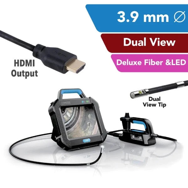 Yateks P Series Deluxe Industrial Videoscope 3.9 mm OD Dual-View Middle Focus Fiber & LED - InterTest, Inc.