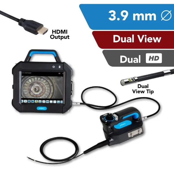Yateks P+ Series Industrial Video Borescope 3.9 mm OD Dual HD View - InterTest, Inc.