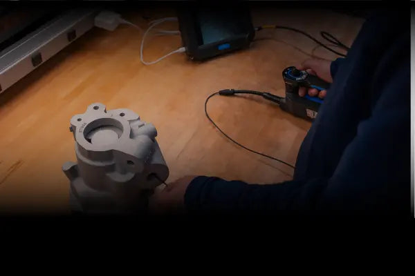 Pump housing inspection with a Yateks P+ video borescope