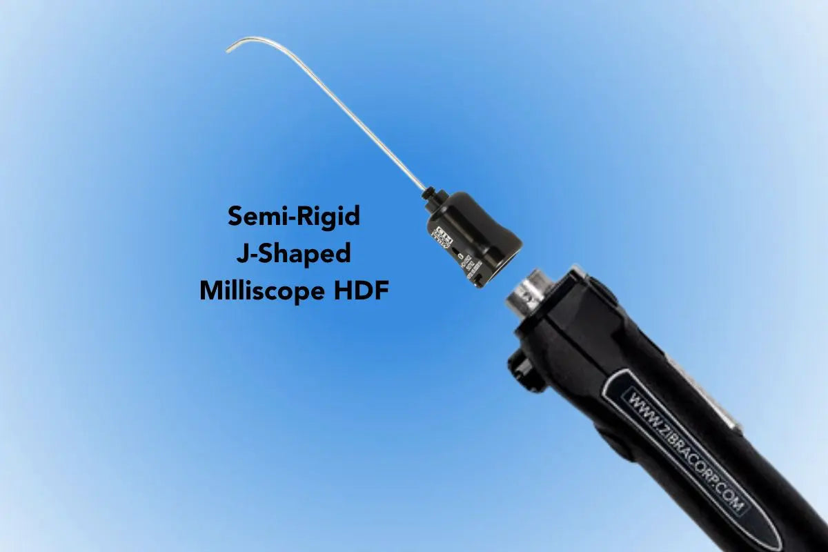 Custom J-Shaped Zibra HDF Video Borescope