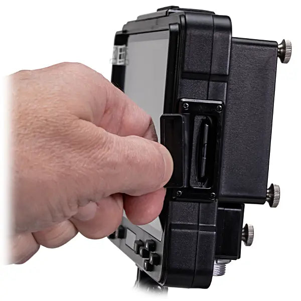 iShot Imaging Model MX Push Mini Monitor left side SD Card