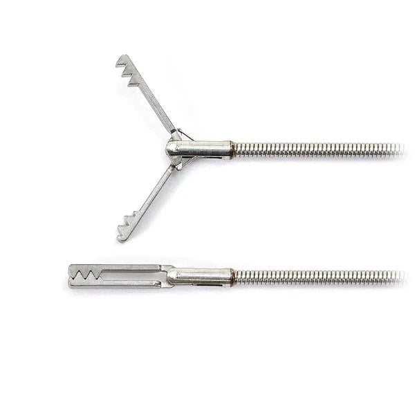 igrab 3mm micro long tooth FOD retrieval tool open and closed