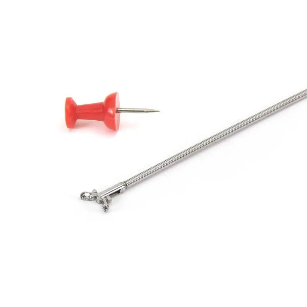igrab 2.4 micro toothed clam retrival tool open view with size reference- InterTest