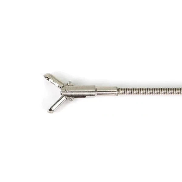 iGrab 6mm Sampling Cup Forceps FOD Retrieval Tool open side view with size graphic