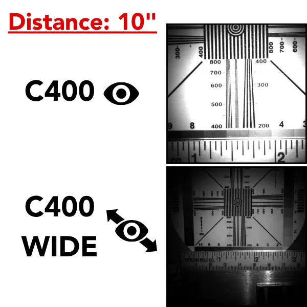 Cavitar Comparison Photos at 10 Inch Distance- InterTest