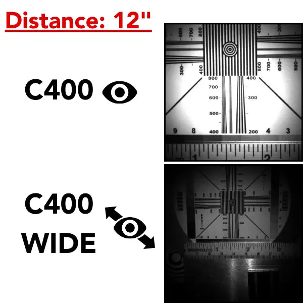 Cavitar Comparison Photos at 12 Inch Distance- InterTest