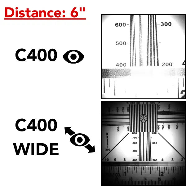 Cavitar Comparison Photos at 6 Inch Distance- InterTest