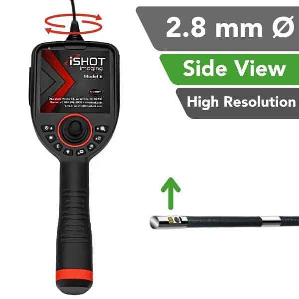 iShot® Model E Rotating Video Borescope - 2.8 mm Side View High Resolution | InterTest