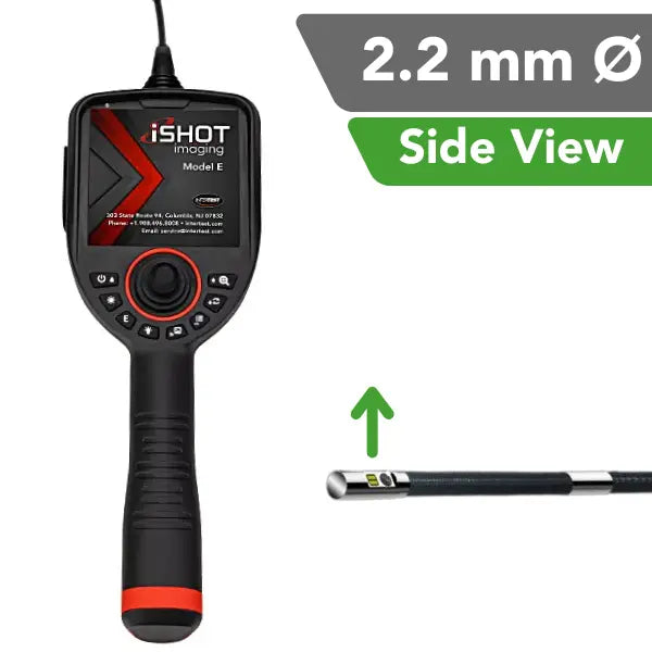 iShot Model E 2.2 mm Non Articulating SideView Industrial Borescope with interchangeable probes - InterTest