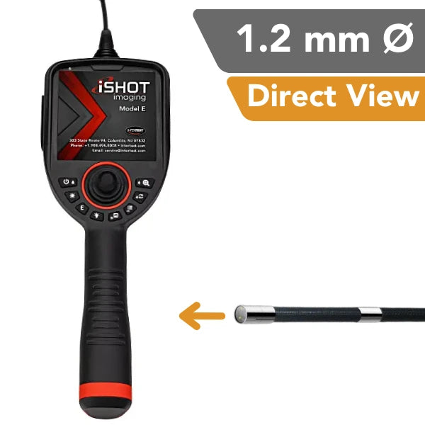 iShot Model E 1.2 mm Non Articulating Direct View Industrial Borescope with interchangeable probes - InterTest