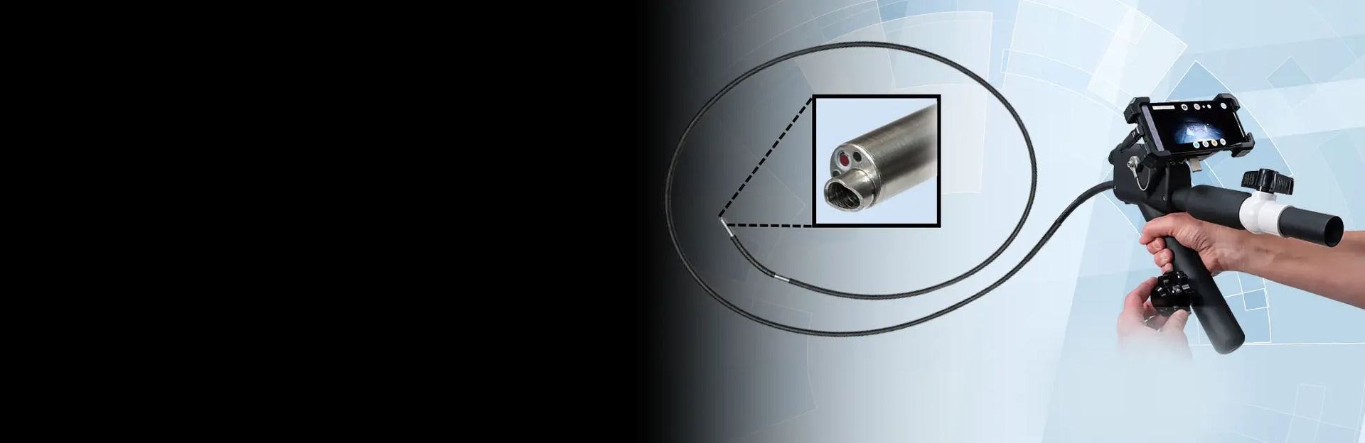 Purpose built Vacuum Articulating VideoScope for FOD Removal