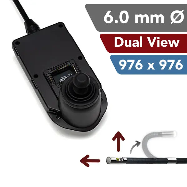 iShot Model E Dual View 976 pixel resolution Video Borescope Probe - InterTest