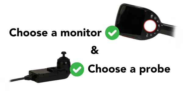 iShot Model E choose a monitor, choose a probe CTA