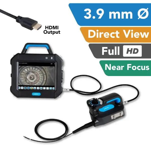 Yateks P+ 3.9 mm Direct View Full HD Near Focus Borescope - InterTest