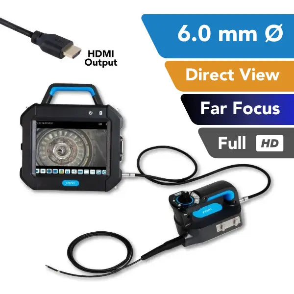 Yateks P+ Series Industrial Video Borescope 6.0 mm OD Direct View - Far Focus Range - InterTest, Inc.