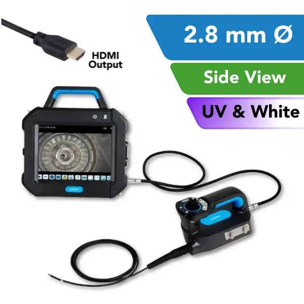 Yateks P+ Series 2.8 mm Side View Borescope Inspection System with UV and LED Illumination - InterTest