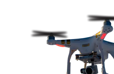 Drone with LWIR and visible cameras